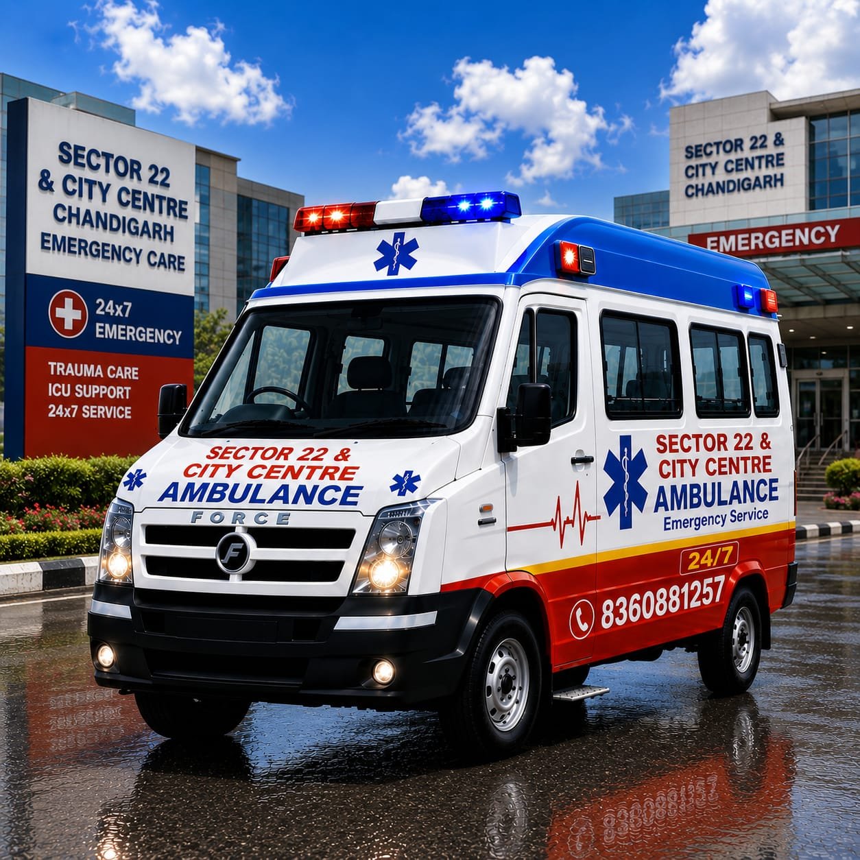 Ambulance Near Sector 22 & City Centre